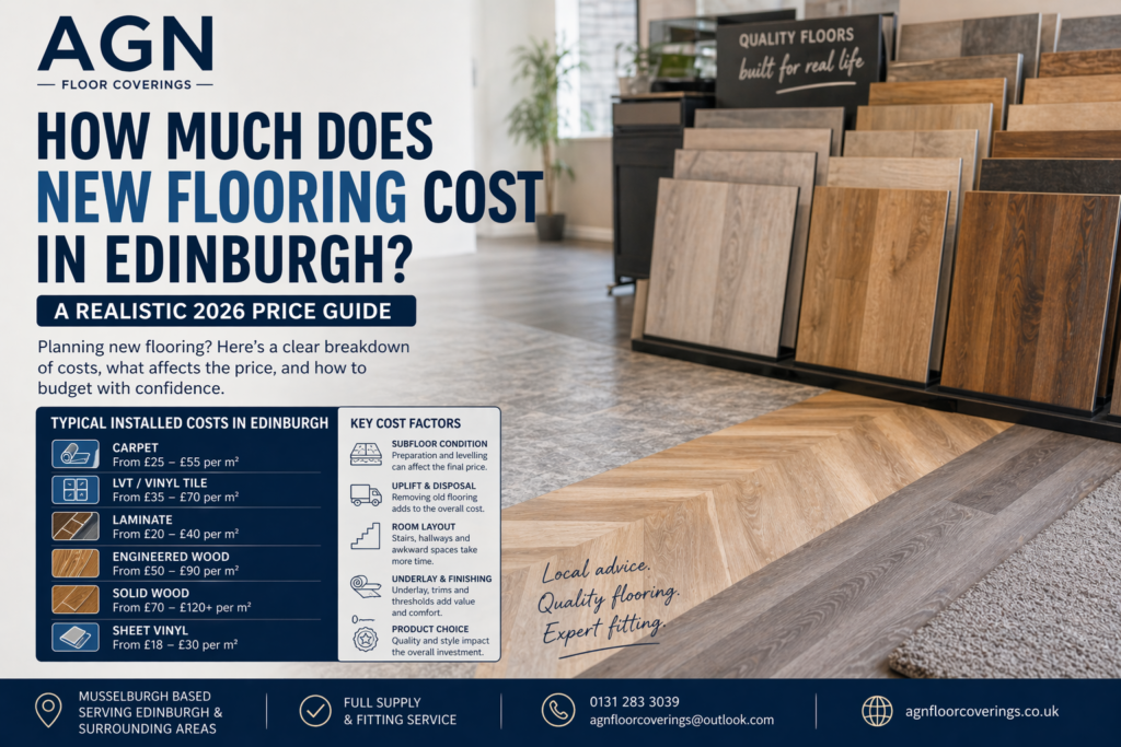 new flooring cost in Edinburgh